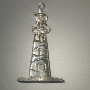 Glass Lighthouse Ornament